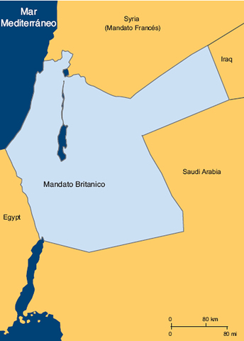 Mandato de Gran Bretaña sobre Palestina.