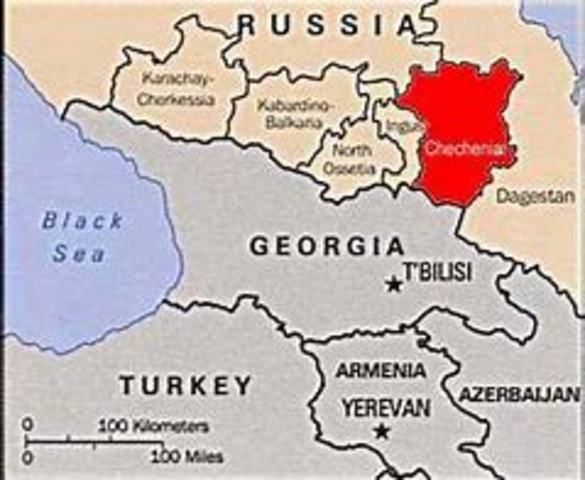 Tropas Rusas invaden Chechenia