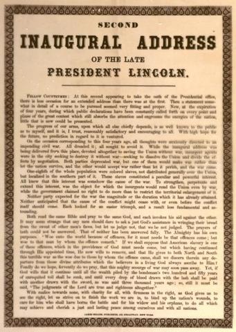Lincoln's first Inaugural Address