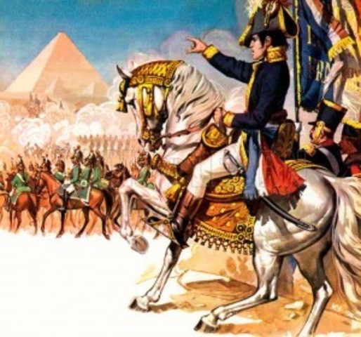 Napoleons army invades egypt