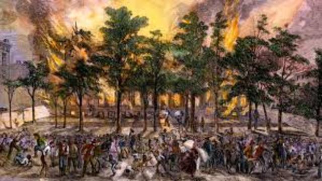 Draft Riots begin in New York City