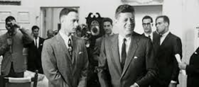 All American Football team meets JFK