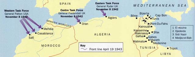 Operation Torch- Nov 8, 1942 – Nov 10, 1942