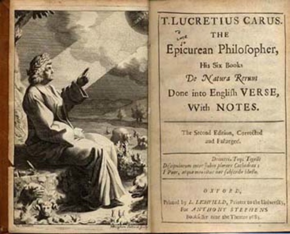 " De la nature des choses" de Lucrèce.