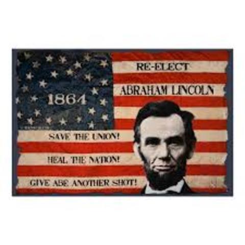 Lincoln wins a second term