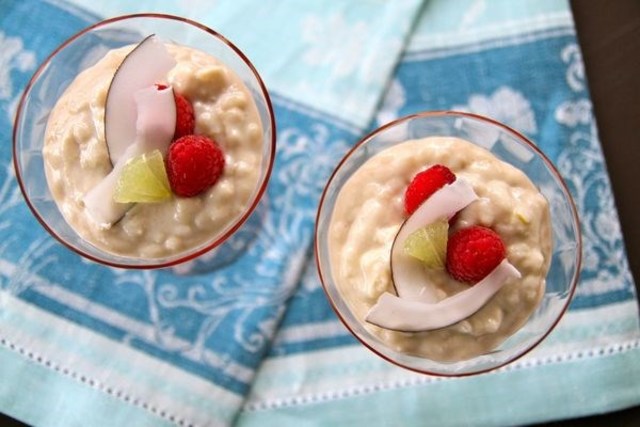 Coconut Cashew Rice Pudding