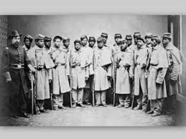 54th Massachusetts Colored Infantry in combat