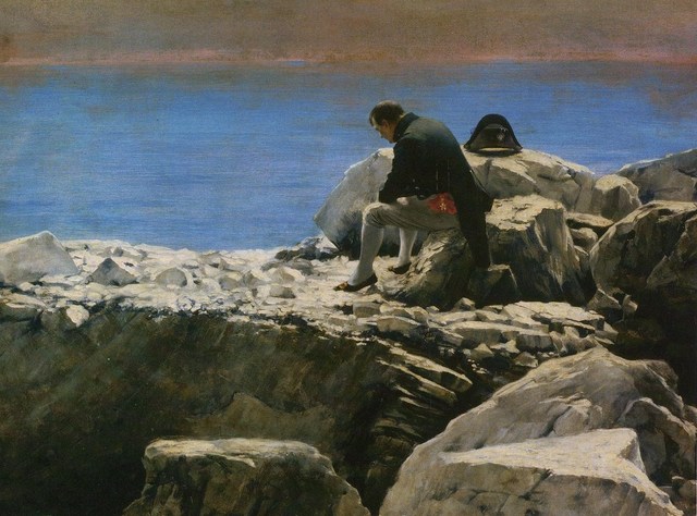 Napoléon vaincu et exilé à Sainte-Hélène