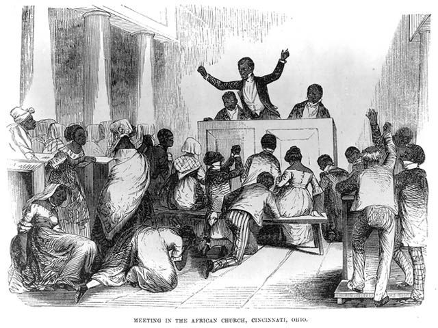 Douglass Speaks at an Abolitionist Meeting