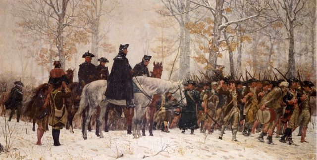 Goes to Valley forge