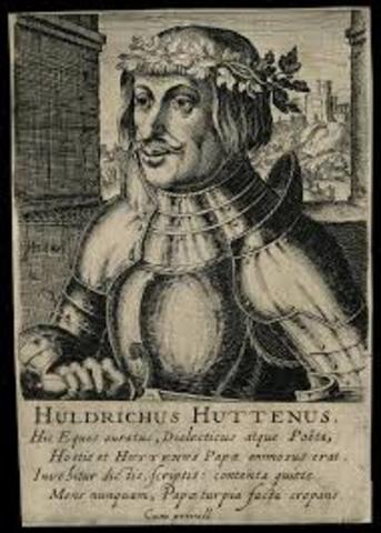 Ulrich Von Hutten (1488-1523).