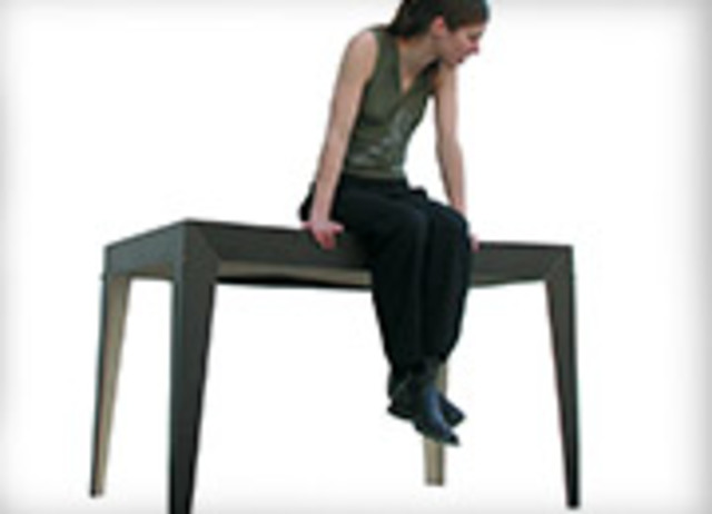 Mesa plegable en un solo paso