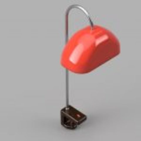 Lámpara de escritorio con sistema de prensa Eduardo Cabrera