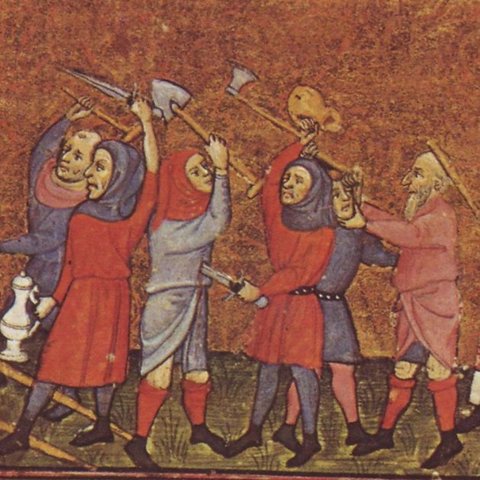 Revolta remença. Inici de la guerra civil catalana.