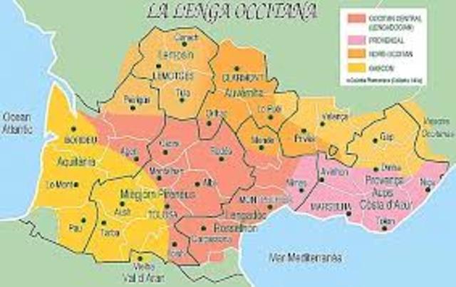 Inici del domini de les terres d'occitània