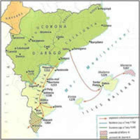 conquesta de mallorca i de valencia
