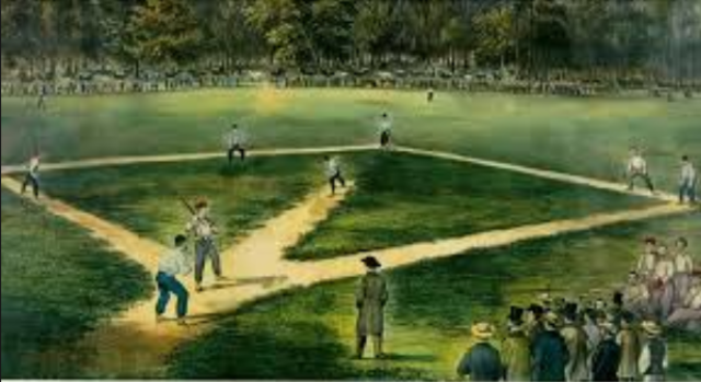 The first game of baseball ever played
