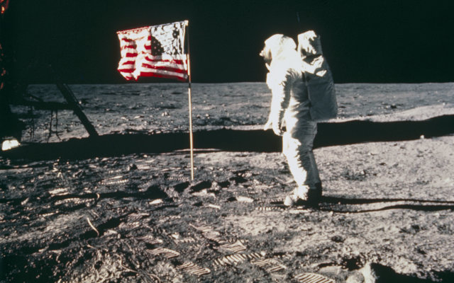 America lands on the Moon