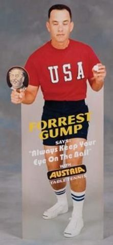 Forrest goes to china with ping pong diplomacy