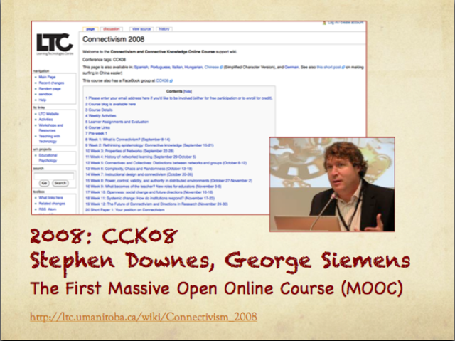 Massive Open Online Courses (MOOC)
