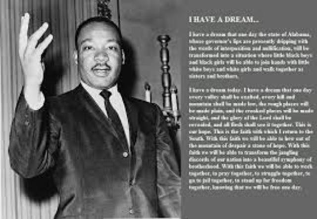 Martin Luther King Jr's "I have a dream" Speech