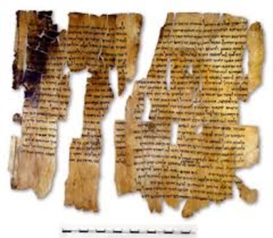 Scrolls are found in the Dead Sea