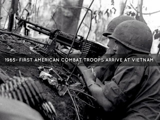 First American Combat troops arrive at Vietnam