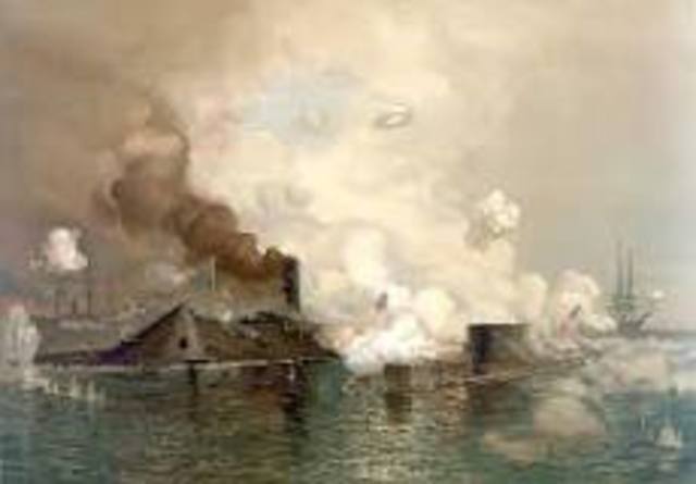 First battle of ironclads
