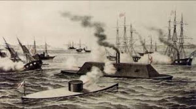 First battle of ironclads
