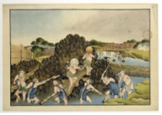 Primer proyecto de construccion de diques