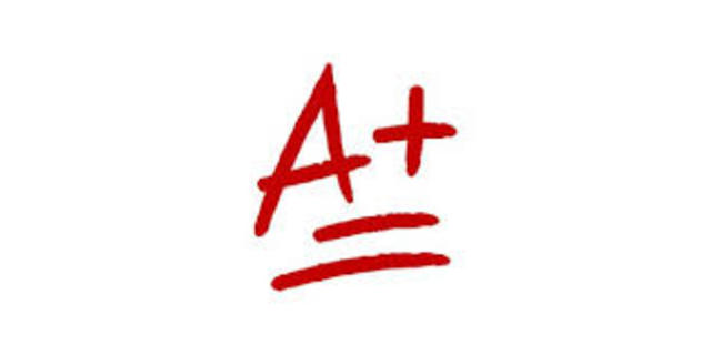 Phil gave crystal an A+