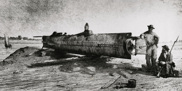 First Successful Submarine Attack of the Civil War.