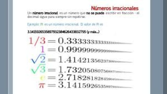Numeros Irracionales