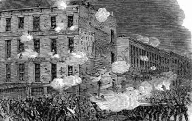 Draft Riots begin in New York City