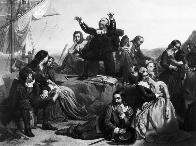 Pilgrims Leave for Plymouth