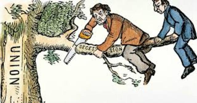 South Carolina secedes from Union