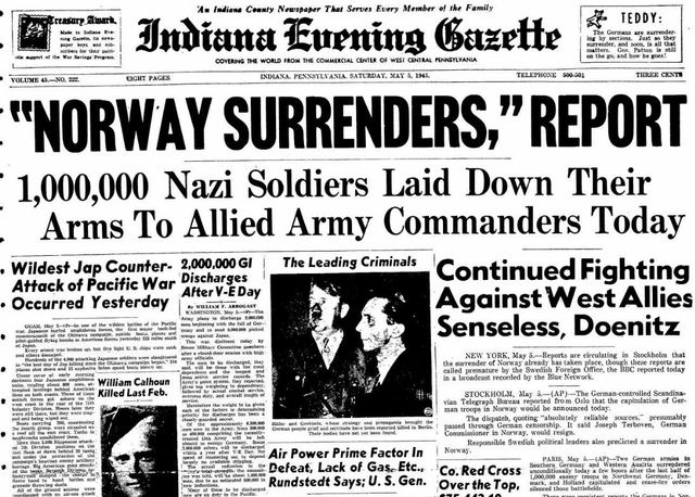 Europe and America Celebrate Victory