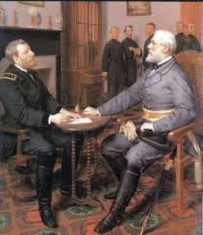 Battle of Appomattox Courthouse (Lee surrenders)