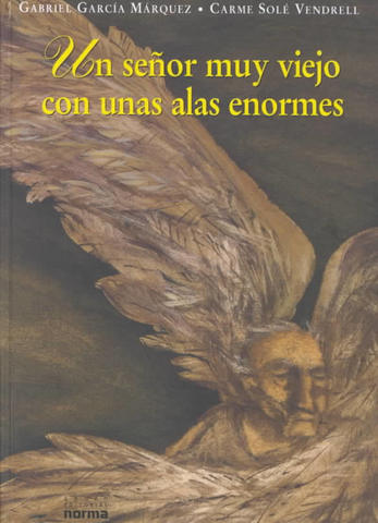 Un señor muy viejo con unas alas enormes