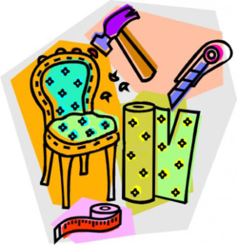 Betsy opens upholstery