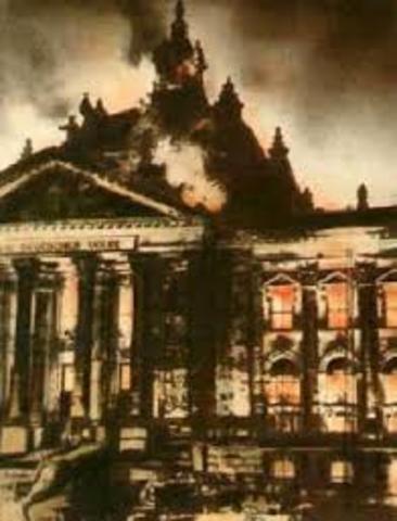 Fire To  The Reichstag Building