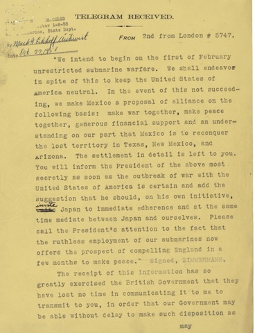 The Zimmerman Telegram