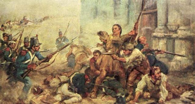 Battle of the Alamo During the Texas Revolution
