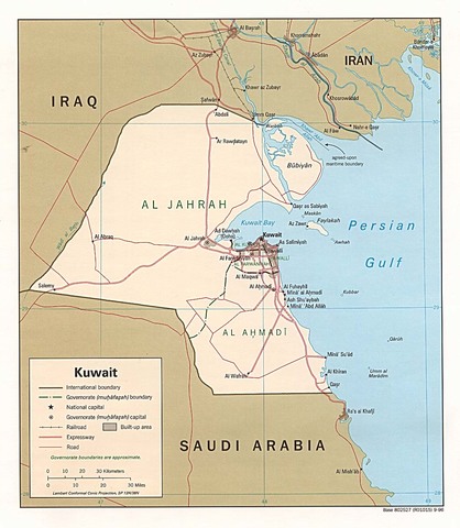 Iraq invades Kuwait, 1990
