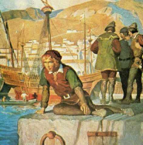 Columbus becomes a cartographer