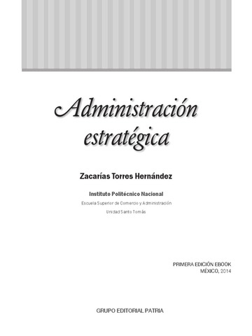 Primer modelo Admon Estrategica E.U.