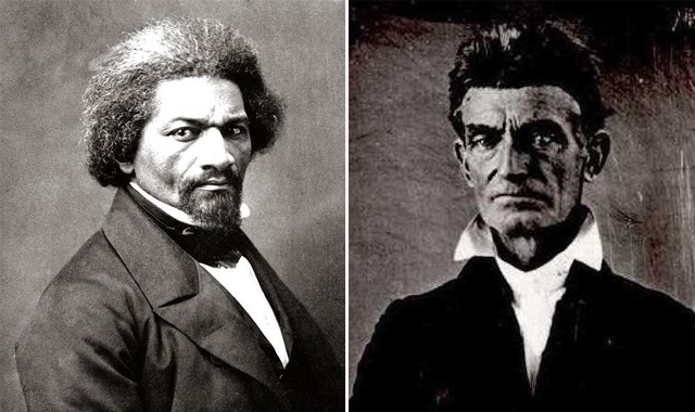 Frederick Douglass meets with Brown