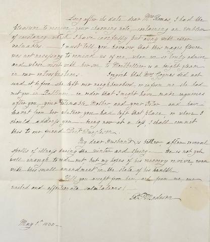 Letter to Edward Coles