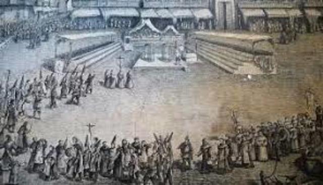 Santa Inquisición en México.