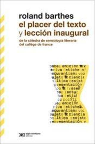 El placer del texto y lección inaugural